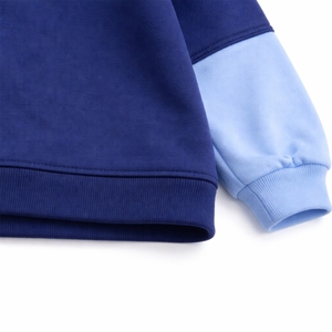 Sweat-shirt à col rond en molleton à manches longues surdimensionné personnalisé à double couche, vêtements décontractés d'hiver - Product Image 3