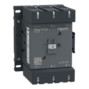 Contactor SCHNEIDER ELECTRIC EasyPact LC1E120M5 TVS 3P(3 NO)-AC-3 <= 440 V 120A 220 V Bobina CA 3P(3 <= 440 V 120A 220 V - Product Image 1