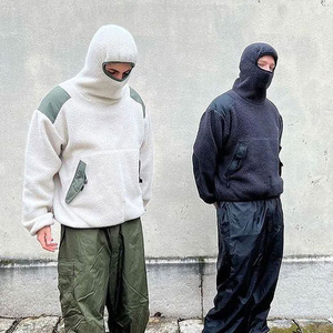 Ventes chaudes, tendance de l'hiver, cagoule à fermeture éclair, style streetwear, masque de ninja, pull moelleux unisexe, sweat-shirt numérique - Product Image 3