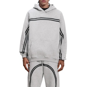 เสื้อฮู้ดดี้วินเทจ ผ้าฝ้าย 100% ปักลาย ฮู้ดดี้โอเวอร์ไซส์ สวมหัว ขายส่ง รับสกรีนโลโก้ตามสั่ง สำหรับผู้ชาย - Product Image 1