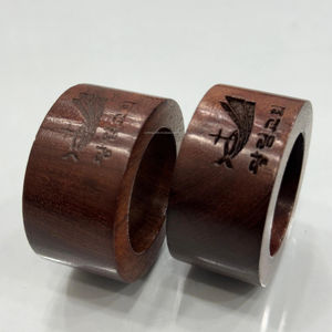 Anillos de Servilleta Vintage de Madera Ecológicos Hechos a Mano, Decoración para Eventos de Boda al por Mayor, Tamaño Normal, Directo de la India - Product Image 1