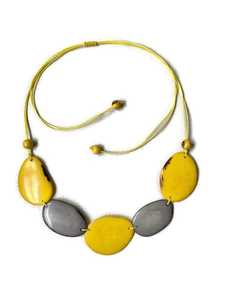 Collier de Perles en Résine Fait Main en Bois Plaqué Rhodium d'Inde pour Mariages et Occasions Spéciales Disponible en Vrac - Product Image 2