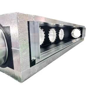 Pleno de espuma de poliuretano de 8 zonas con 8 conexiones y collares de aluminio de 150 mm para piezas de sistemas HVAC - Product Image 3