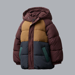 Chaqueta Acolchada Informal para Niños, Precio Directo de Fábrica, Ajuste Cómodo, Temporada de Frío, Bloques de Color, Chaqueta Acolchada Informal Corta para Niños 2026 - Product Image 2