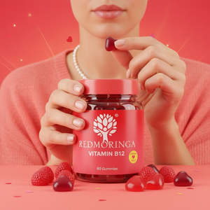 RedMoringa Italie Vitamine B12 Gummies 60 Unités Énergie & Système Nerveux Complément Alimentaire en Gummies OEM Marque Privée - Product Image 2
