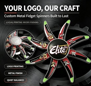 Spinner de Metal Personalizado de Aleación de Zinc con Logotipo Esmaltado, OEM ODM, Alivio del Estrés, Spinner de Mano, Regalo Promocional, Souvenir - Product Image 2