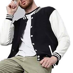 2025 New Wholesale Custom Streetwear Wholesale Custom <b>Denim</b> <b>Jackets</b> Letterman Plus Size Winter Men's Varsity snow <b>jacket</b> - Product Image 5