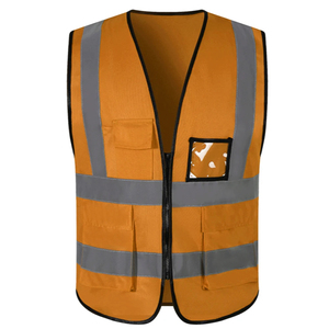 Hommes de haute qualité à manches longues gilet de travail hiver haute visibilité sécurité réfléchissant logo personnalisable en gros - Product Image 2