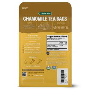 FGO Organic Chamomile <b>Tea</b>, 100 Eco-Conscious <b>Tea</b> Bags - Product Image 6