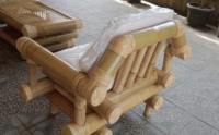 Chaise de salle à manger 100% bambou naturel, design moderne, pivotante, rafraîchissante, très vendue, siège individuel pour appartement et parc, à prix bas