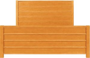 Lit plateforme en bois massif confort classique avec design traditionnel Lits en bois classique Produit - Product Image 3