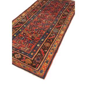 Alfombra Kiaan de Lana Anudada a Mano de Gran Tamaño, Paem-635, Rojo Naranja, Geométrica Abstracta, para Entrada, Pasillo Rectangular, 9x12, Alfombra para el Hogar - Product Image 2