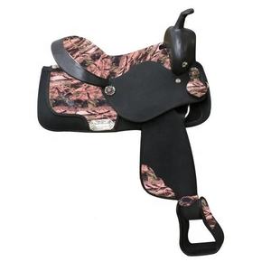 Selle synthétique occidentale faite à la main de cheval avec la conception imprimée - Product Image 1