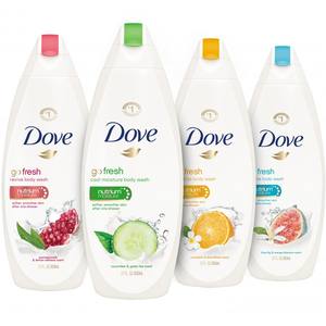 Gel Douche Exfoliant Doux Dove, Élimine les Cellules Mortes de la Peau tout en Hydratant - Product Image 1