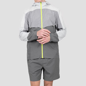 Chaqueta Cortavientos Ligera Unisex de Nailon con Capucha, Cremallera, Estampado Informal, para Uso en Exteriores, Verano, Conjunto Corto para Hombre - Product Image 1