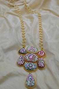 Dernier design collier de peinture à la main plaqué or traditionnel indien élégant pour femmes et filles - Product Image 2