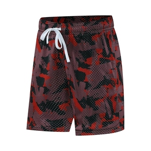 Mesh Men's Casual Shorts Wholesale Customization Design Logo Sublimated High Quality Sportswear Polyester/Cotton Elastic Waist - Product Image 3