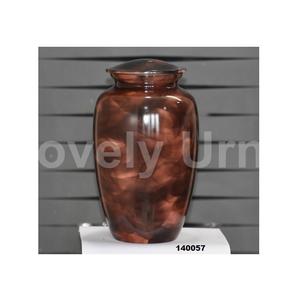 Urna grande de aluminio con acabado de madera de calidad superior, urna para adultos de cremación para cenizas humanas con bolsa de terciopelo gratis - Product Image 3