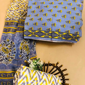 Conjunto de Traje Tradicional Pakistaní de 3 Piezas para Mujer, Salwar Kameez de Lino sin Costuras, con Camisa, Dupatta y Pantalones, Elegante para Fiestas - Product Image 1