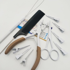Kit d'outils pour extensions de cheveux tout-en-un, pince à micro-perles à 2 trous et pince à anneaux nano - Product Image 3