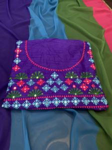 Design traditionnel BollywoodNew belle séquence Saree avec chemisier lin fantaisie Sari pour les femmes pour les fêtes robe de mode indienne - Product Image 4