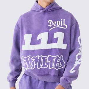 Tracksuits Sweatsuit Custom Puff Print <b>Crop</b> <b>Top</b> Hoodie and Flare Sweatpants Set Sweat Jogger Stacked Pants Track Suit Set - Product Image 4