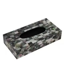 Boîte à serviettes en MDF imprimé autocollant porte-mouchoirs de qualité supérieure pour mariage hôtel restaurant dessus de table décoratif et usage quotidien - Product Image 2