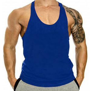 Las camisetas sin mangas de gimnasio para hombre más vendidas, tela de punto transpirable informal, camiseta sin mangas de sublimación de entrenamiento lisa al por mayor, diseño impreso - Product Image 6