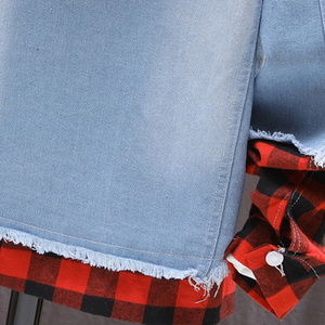 Chaqueta Vaquera Entallada con Capucha para Hombre, Estilo Casual, Nueva Moda de Primavera y Otoño, con Detalles Desgastados y Aberturas - Product Image 5