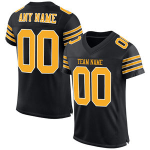 Wholesale Custom American Football Jersey Breathable <b>Mesh</b>-Stitched Rugby Shirts Uniform Sublimation Teamwear for Match Practice - Product Image 1