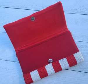 กระเป๋าถือสะพายข้างผ้าฝ้ายหรูหรามีลายแบบซองประดับคริสตัลหรูหรากระเป๋าสำหรับงานคริสต์มาส - Product Image 3