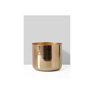 แจกันปลูกต้นไม้ทำจากโลหะขนาดใหญ่สำหรับตกแต่งใหม่ทำด้วยค้อนสีทองและตกแต่งสำเร็จ - Product Image 4