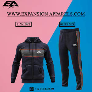 Survêtement d'hiver personnalisable pour adultes Survêtement d'hiver en molleton de coton de plus de taille avec logo personnalisé pour l'entraînement - Product Image 5