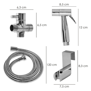 Doccetta Bidet WC con Valvola in Ceramica H 1/2" M 1/2" M 1/2" - Product Image 2