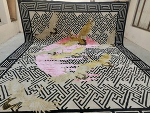Alfombra de lana de lujo hecha a mano para puerta y sala de estar, el material más fino y personalizable para uso en el hogar, hotel o sala de oración - Product Image 3