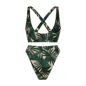 Conjunto de Baño Contemporáneo para Mujer, Textil de Secado Rápido, Braguita de Talle Alto, Ropa de Verano para Piscina, Resort y Viajes - Product Image 3