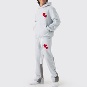 Survêtement brodé à manches longues avec impression de logo entièrement personnalisé, dernière collection de survêtements légers pour adultes pour hommes - Product Image 1