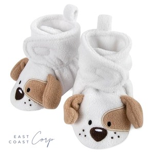 Cozy Fleece Baby Booties- Sherpa Baby Crib Booties Zapatos de invierno de suela blanda Unisex Fleece Booties Bebés - Product Image 1