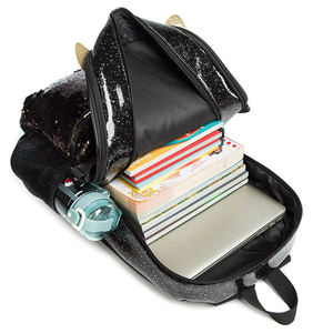 Custom Large Capacity <b>Cheerleading</b> <b>Backpack</b> Heat-Transfer Printed Glitter Design Casual Sports sports cheerleader <b>backpack</b> - Product Image 3