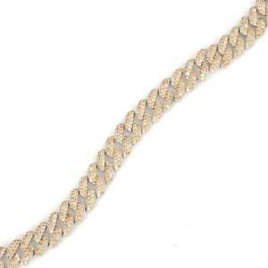 Bracelet à breloques gourmet en argent avec zircon jaune, quartz, diamant, perles et pierres, bijoux en or, forme de fleur, style religieux, pour cadeaux - Product Image 3