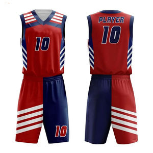 Dernière mode costume uniforme de basket-ball prix d'usine Logo personnalisé séchage rapide vêtements d'entraînement ensemble uniforme de basket-ball - Product Image 2