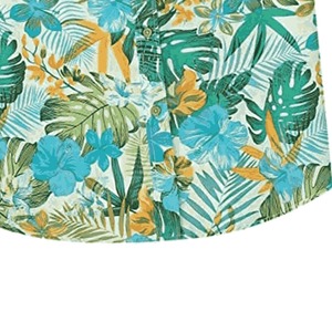 ชุดเสื้อโปโลสำหรับใส่เดินชายหาดของผู้ชายกางเกงขาสั้นชุดเสื้อผ้าพิมพ์ลายผ้าเรยอนผ้าซาตินโพลีเอสเตอร์มีกระดุมแบบสั่งทำ - Product Image 4