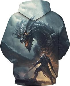 Chemise Animal pour Homme Meilleur Design Dragon Impression 3D Sweat à Capuche Graphique Sweats à Capuche - Product Image 2