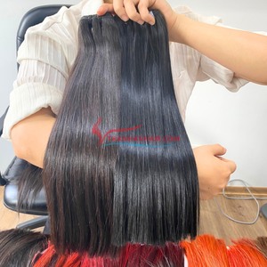 Vendeur chaud trame naturelle cheveux Machine Double trame trame noire Extensions de cheveux 100% Extensions de cheveux humains vietnamiens - Product Image 4