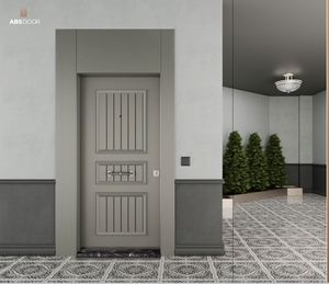 ABSDOOR CRAFT Porte d'entrée en acier haute sécurité, design intérieur élégant et sécurisé, isolation thermique, entrée d'hôtel et d'appartement, la meilleure - Product Image 3