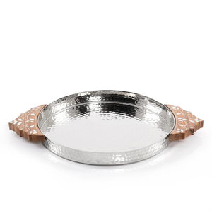 Plateau de table excellent plateau de service en métal pour la maison décorative hôtel restaurant bar ustensiles de cuisine décor de table quantité en vrac en gros - Product Image 1