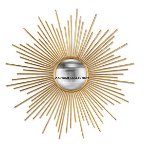 High Grade <b>Silver</b> Color Premium Quality Metal Fancy Designer Framed Round Shape Wall <b>Mirror</b> Home Decorative Accent Supply - Product Image 4