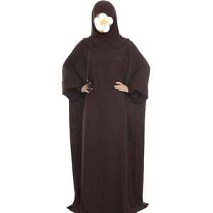 Diseño personalizado hecho con capucha para mujer Abaya secado rápido transpirable accesorios de ropa de longitud larga Flare Abayas mujeres - Product Image 1