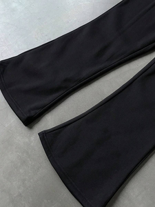 Nuevo diseño de chándal personalizado con estampado de pantalla para 100% pantalones de chándal acampanados de algodón con cremallera Sudadera con capucha para mujer conjunto de Jogger hecho en Pakistán - Product Image 4