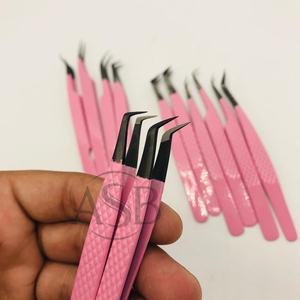 แหนบปลายใยสังเคราะห์สีชมพูอ่อน ปลายดำ รับผลิตแบรนด์ส่วนตัว แหนบปลายใยสังเคราะห์สแตนเลสญี่ปุ่น - Product Image 5